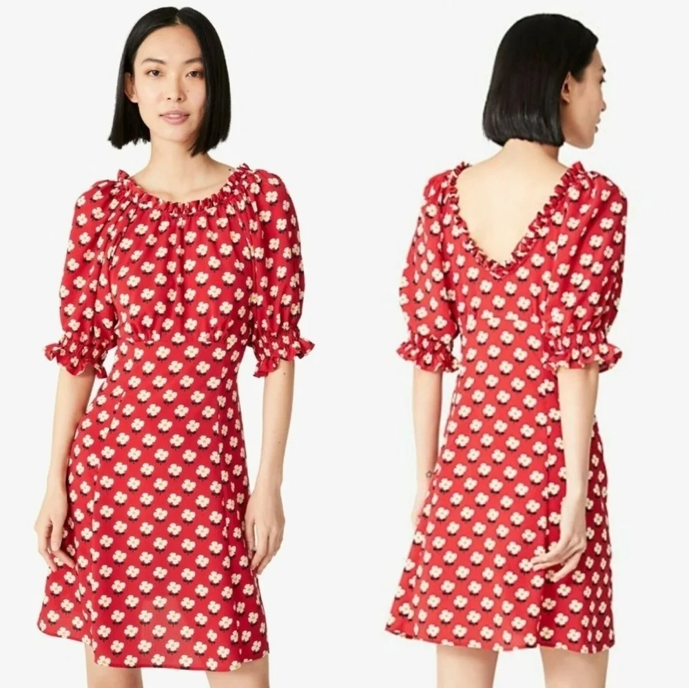 Kate Spade Block Flower Fluid Dress